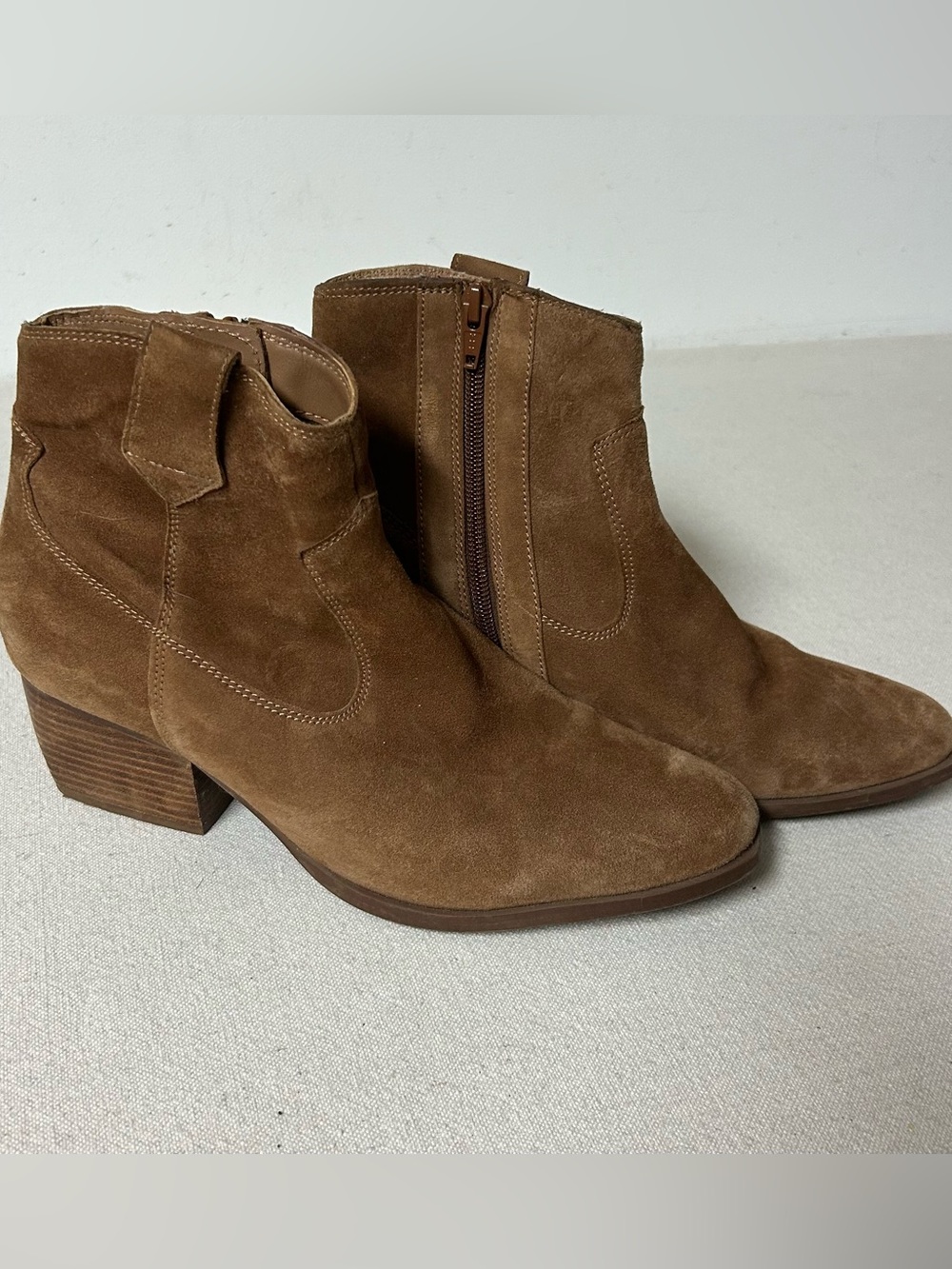 Seychelles Boots Women's 9 Cognac Brown Suede